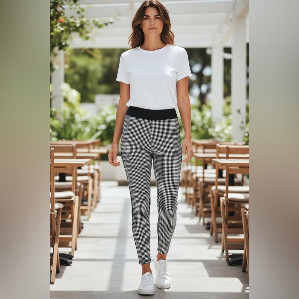 Premise Black and White Patterned Leggings